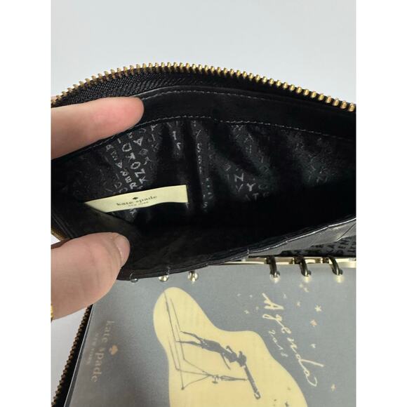 Kate Spade Leather zip around personal organizer Blue floral - NWOT! - Picture 8 of 9